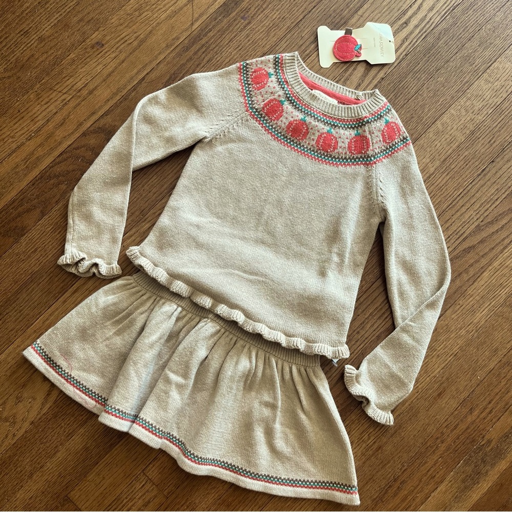 Cynthia Rowley New York 3-Piece Knit S(5/6) Fall Pumpkin
